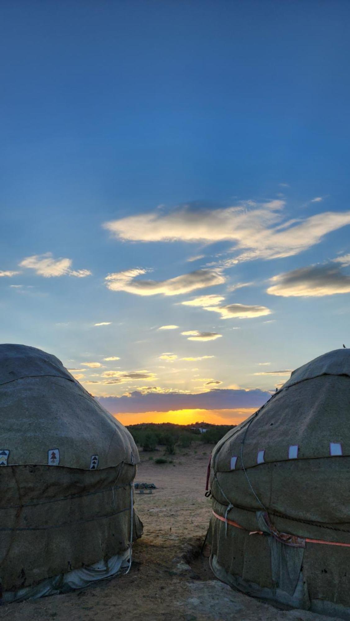Authentic Uzbek Yurt Camp Eco-Friendly Hotel Nurota Exterior foto